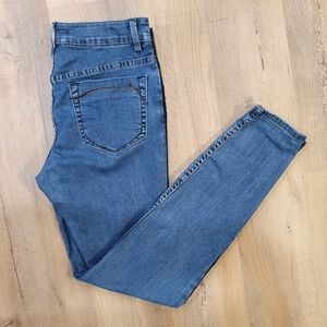 Nanette Lepore side stripe Nolita Skinny jeans, blue, size 6